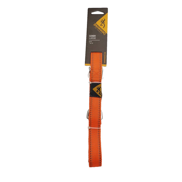 Browning Pet Classic Leash Dog 6ft Safety Orange New Reflection Stitch Hand Free - Picture 1 of 6